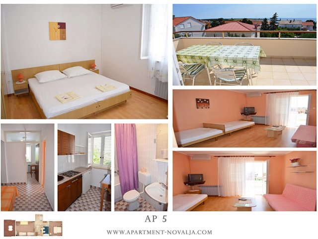Apartments Tomislav - Novalja AP5 (4+1)