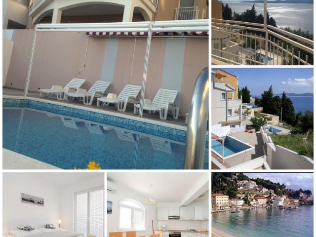 Mimicebay apartments with pool in Mimice near Omis  Dalmatien